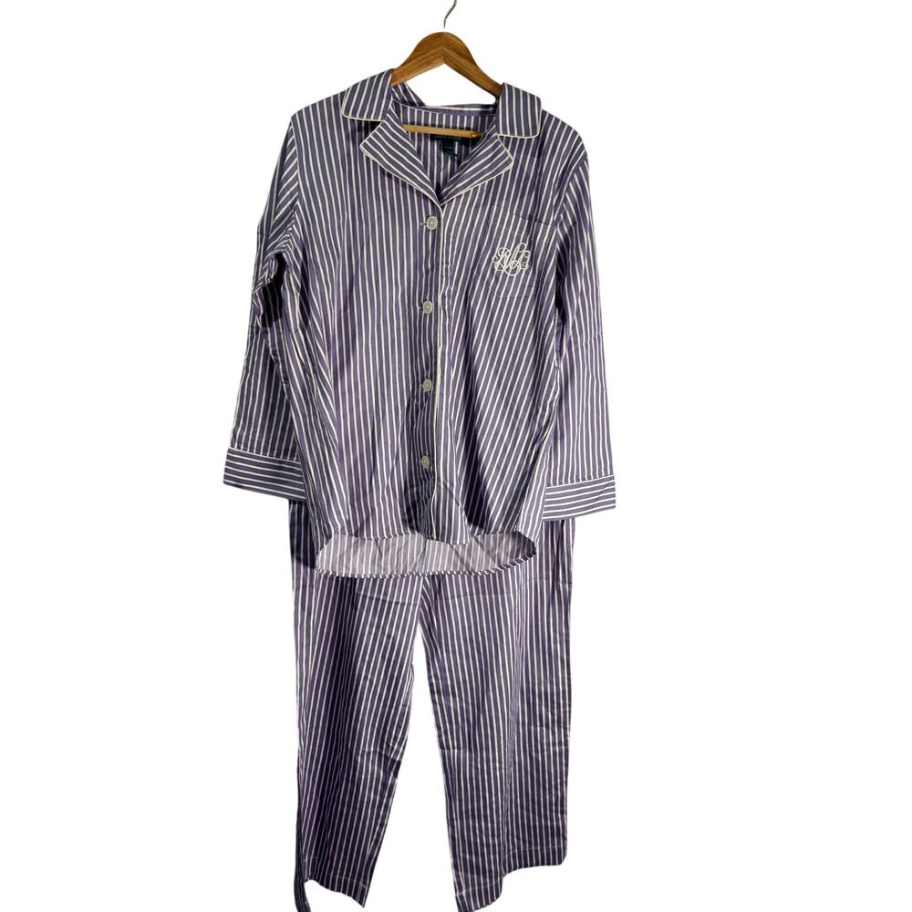 Lauren Ralph Lauren Devonshire Striped Pajama Set XL